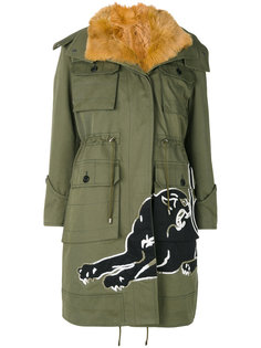 куртка с капюшоном  с заплаткой в виде пантеры Valentino