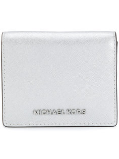 metallic bifold logo wallet Michael Michael Kors