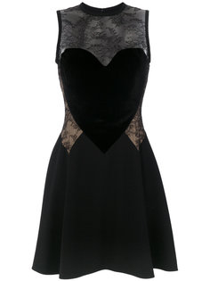 платье с кружевной вставкой Elie Saab