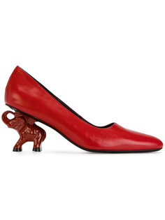 туфли с резным каблуком в форме слона Dorateymur