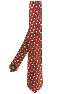 галстук с фламинго Lanvin