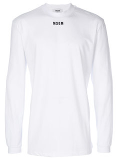 logo print sweatshirt  MSGM