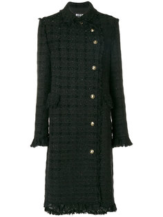классическое приталенное пальто  MSGM