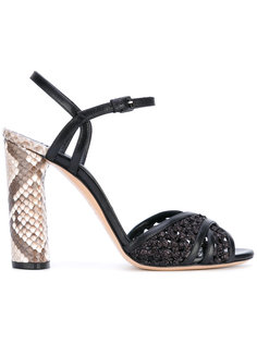 босоножки из змеиной кожи Casadei