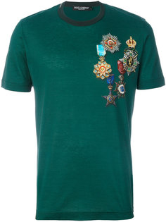 футболка с принтом медалей Dolce &amp; Gabbana