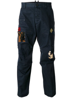 брюки Hiking с потертой отделкой Dsquared2