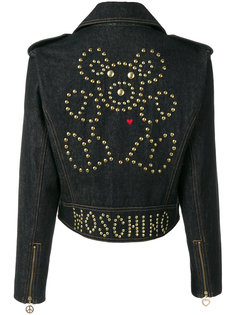 джинсовая куртка с заклепками Moschino Vintage