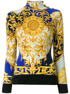 топ с барочным узором Versus Vintage