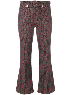 укороченные жаккардовые брюки в стиле 70-х Morrison Mm6 Maison Margiela