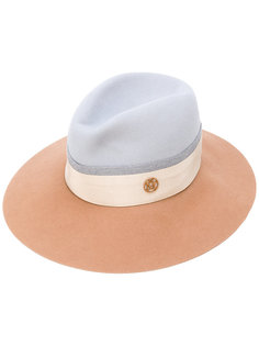 colour block trilby hat Maison Michel