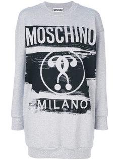 платье-свитер с логотипом  Moschino