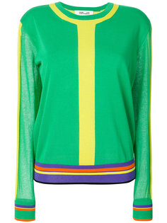 striped crew neck sweater Diane Von Furstenberg