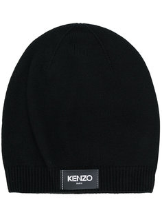 шапка с заплаткой с логотипом Kenzo