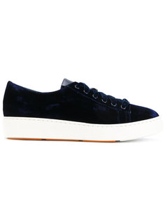 кеды с контрастной подошвой Santoni