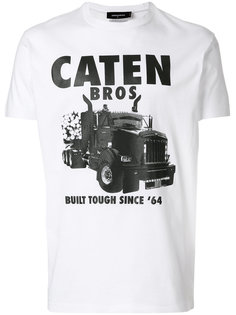 футболка с принтом Caten Bros  Dsquared2