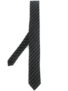 tennis stripe skinny tie Saint Laurent