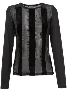 прозрачный топ с длинными рукавами Ann Demeulemeester
