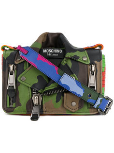 camouflage biker bag Moschino