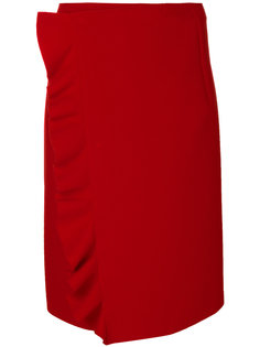 асимметричная юбка с оборкой  MSGM