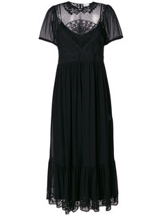 платье с вышивкой и отделкой макраме  Red Valentino