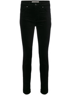 velvet skinny trousers D.Exterior