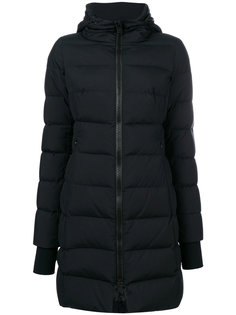 faux fur-trim coat Herno