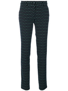 брюки слим с узором  Etro