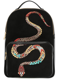 Snake embellished backpack Roberto Cavalli