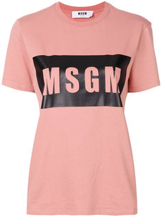футболка с логотипом  MSGM