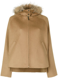 fur trim hooded jacket P.A.R.O.S.H.