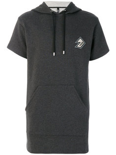 shortsleeved drawstring hoodie Versus