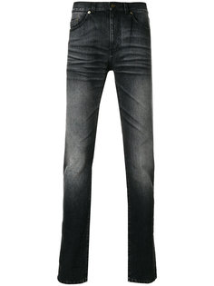 джинсы скинни с потертой отделкой Saint Laurent