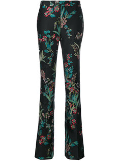 брюки с цветочным узором  Giambattista Valli