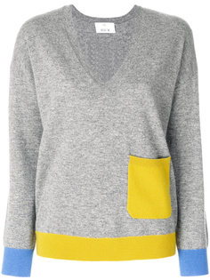 contrast pocket jumper Allude