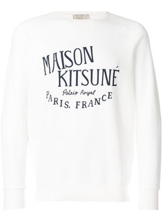 logo print sweatshirt Maison Kitsuné