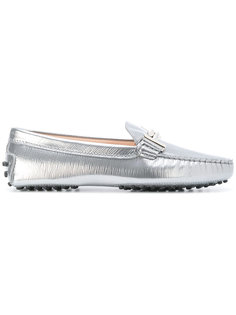 metallic buckled loafers Tods Tod`S