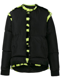 Fur trim puffa coat Liam Hodges