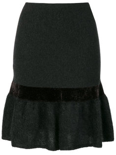 metallic detail peplum skirt D.Exterior