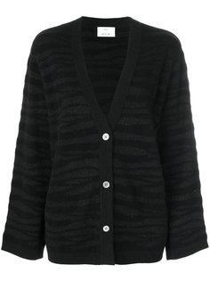tonal zebra pattern cardigan Allude