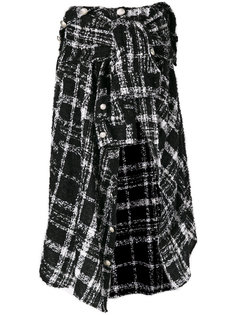 асимметричная твидовая юбка  Faith Connexion