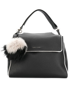 pom pom soft lined tote  Orciani