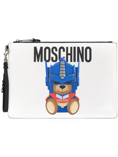 клатч с медведем Moschino