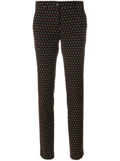 брюки слим с узором  Etro