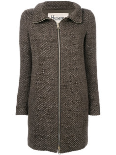 zip-up coat Herno