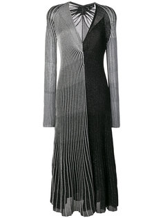 платье с длинными рукавами и V-образным вырезом  Proenza Schouler