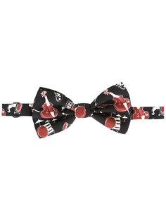 галстук-бабочка с принтом музыкальных инструментов  Dolce &amp; Gabbana