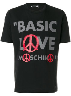 футболка с логотипом Love Moschino