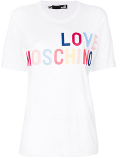 футболка с логотипом  Love Moschino
