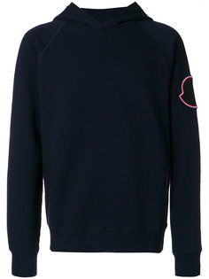 logo plaque hoodie Moncler