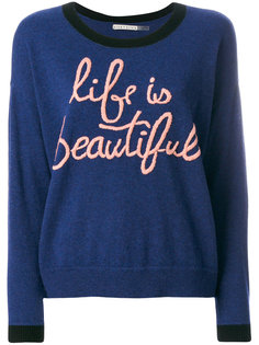 Life Is Beautiful sweater Alice+Olivia